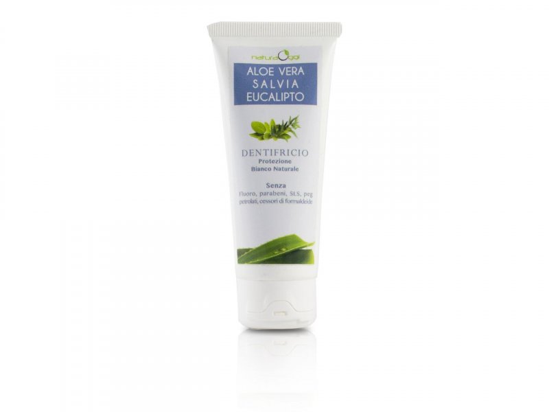 Dentifricio Biologico Senza Fluoro con Aloe Vera, Salvia Ed Euca -1