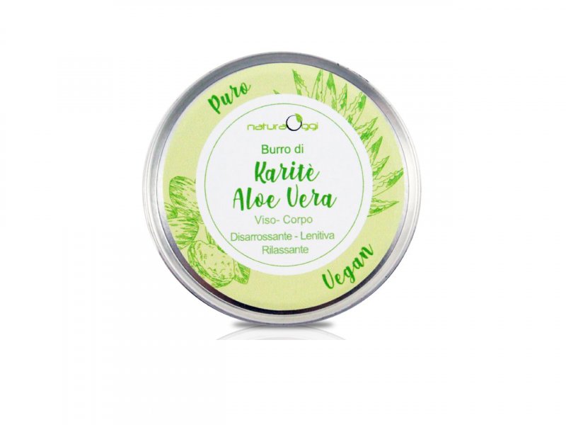 Natura OggiBurro Karité 100% Puro Con Aloe Vera