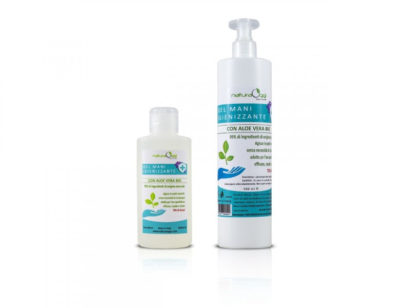 Natura OggiGel Mani Igienizzante Aloe Vera 100ml + Ricarica 500ml