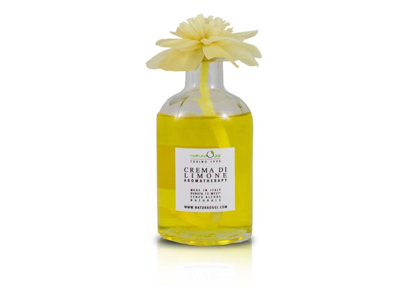 Natura OggiDiffusore con Fiore 200 ml Crema Di Limone