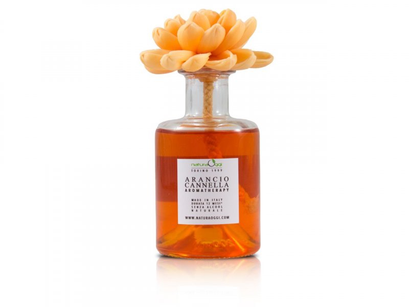 Natura OggiDiffusore con Fiore 200 ml Arancio e Cannella