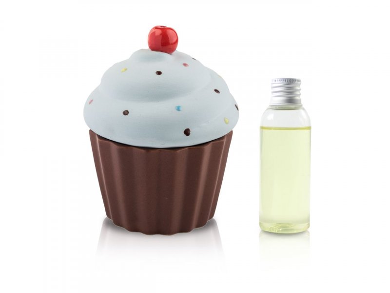 Diffusore Ambiente Cup Cake Azzurro Opaco 50 Ml - v1