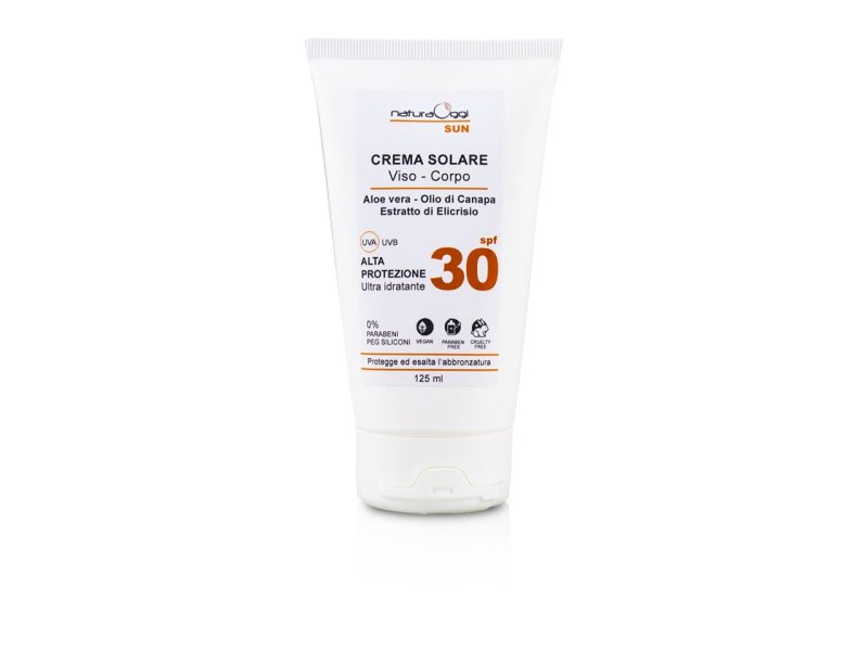 Natura OggiCrema Solare Viso e Corpo SPF 30 Aloe Vera