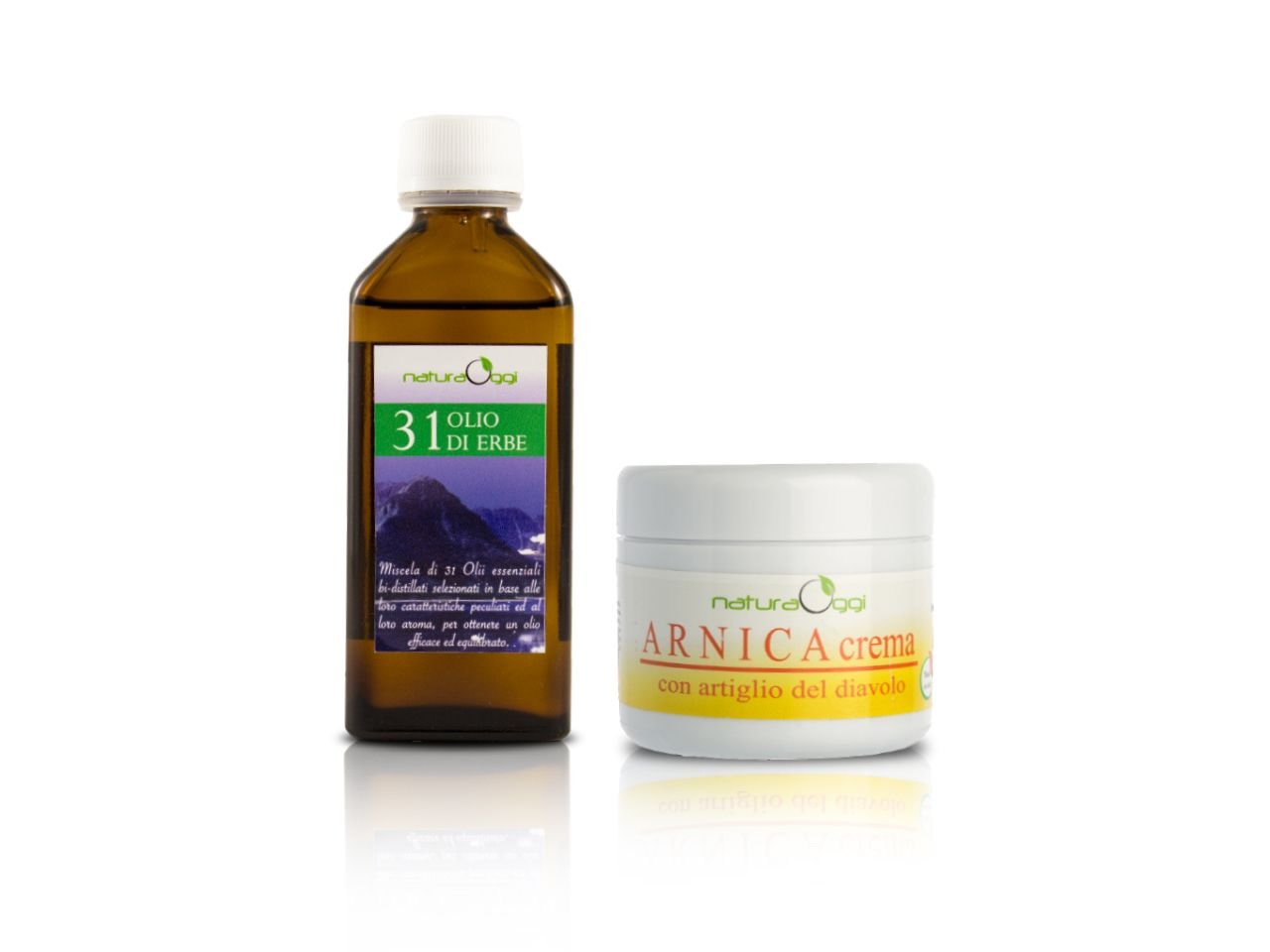 Set Benessere Olio 31 Erbe e Arnica con Artiglio del Diavolo