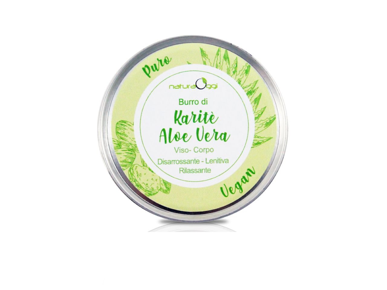 Burro Karité 100% Puro Con Aloe Vera -1