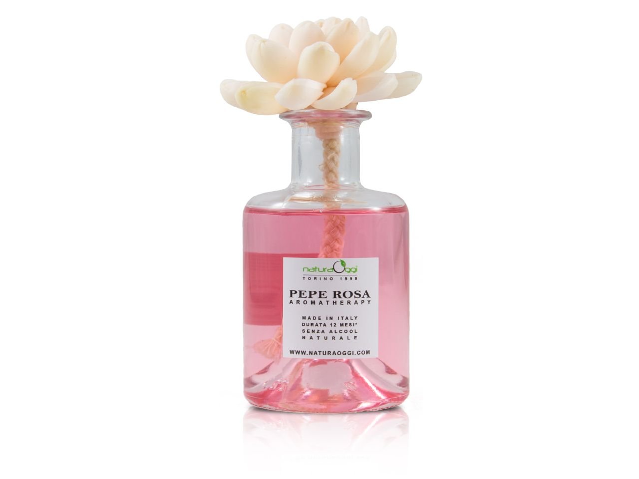 Diffusore con Fiore 200 ml Pepe Rosa - v1