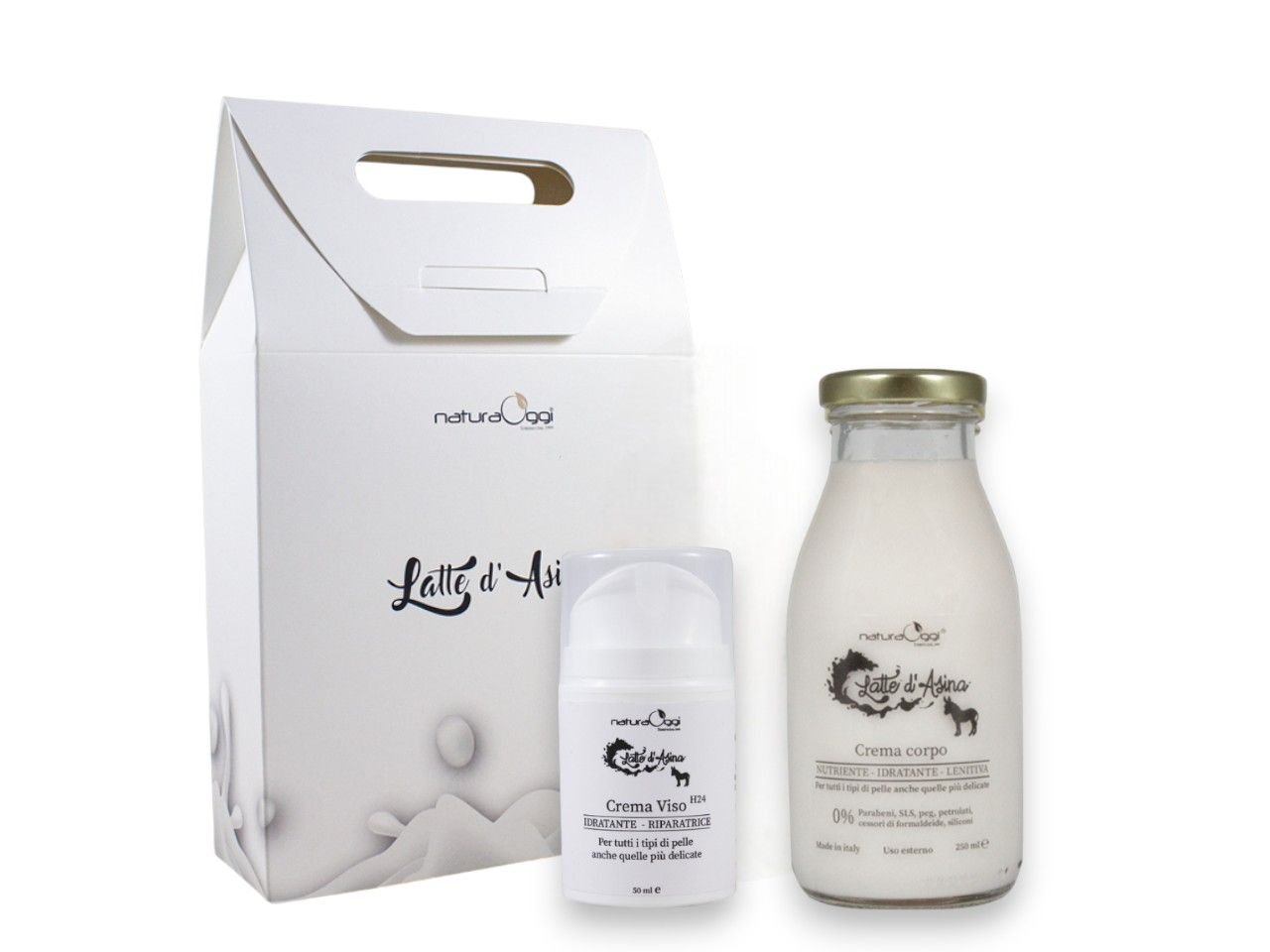 Kit Viso Corpo al Latte d'Asina – Idratante e Anti-Age -1